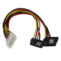 12" LP4 to 2x Right Angle SATA Power