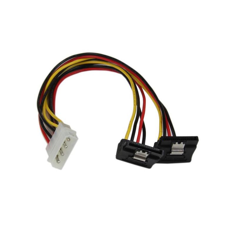 12" LP4 to 2x Right Angle SATA Power