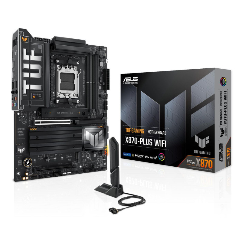Placa Base Asus TUF GAMING X870-PLUS WIFI/ Socket AM5/ DDR5/ PCIe 5.0