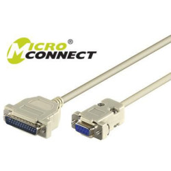 Serial Cable DB9-DB25 3M F/M