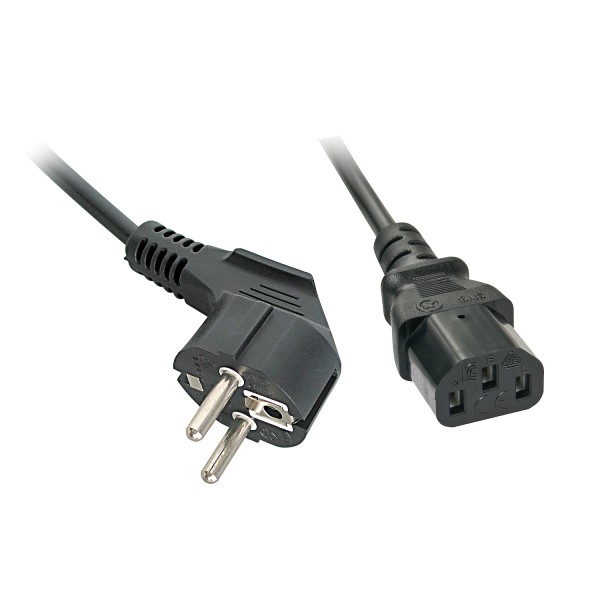 2M Schuko Angled To C13 Mains