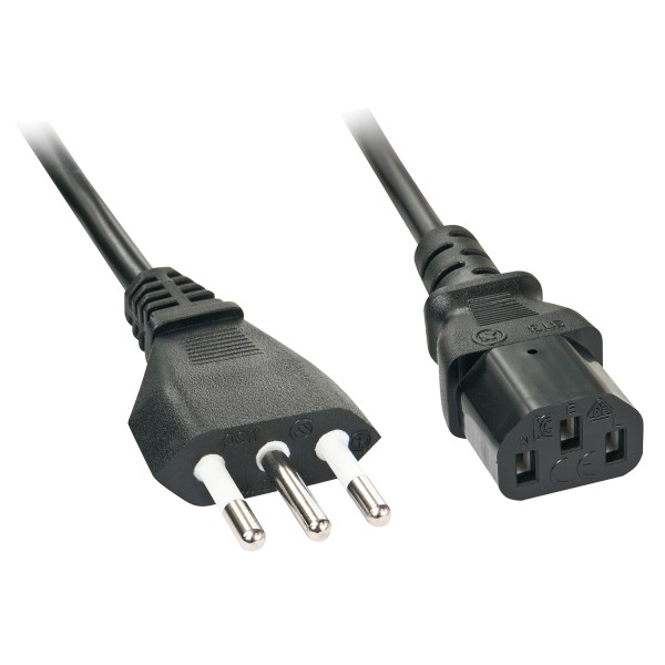 Power Cable Black 2 M Cei