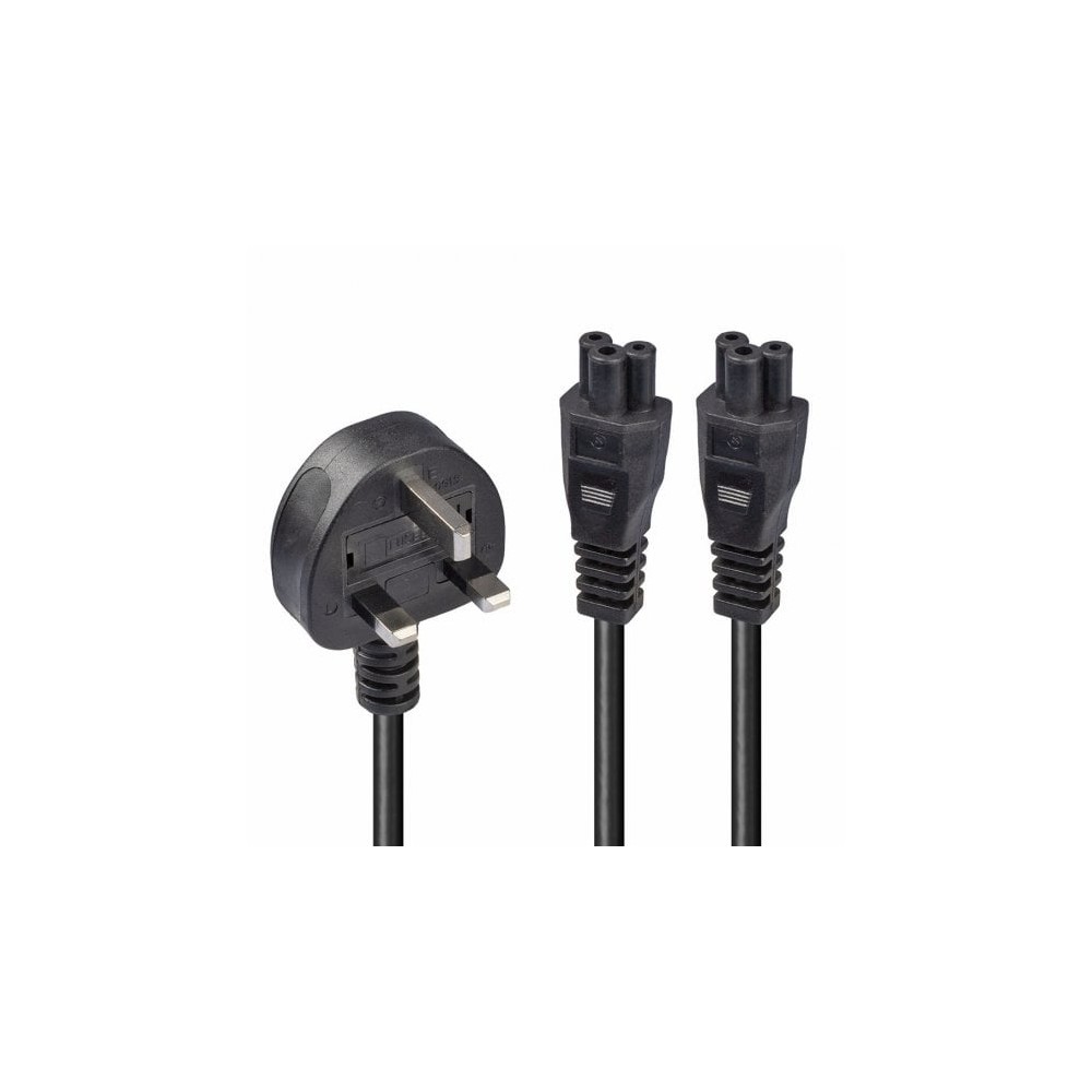 2.5M Uk 3 Pin Plug To Iec 2 X 2.5M Uk 3 Pin Plug To Iec 2 X