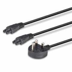 2.5M Uk 3 Pin Plug To Iec 2 X