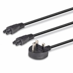 2.5M Uk 3 Pin Plug To Iec 2 X