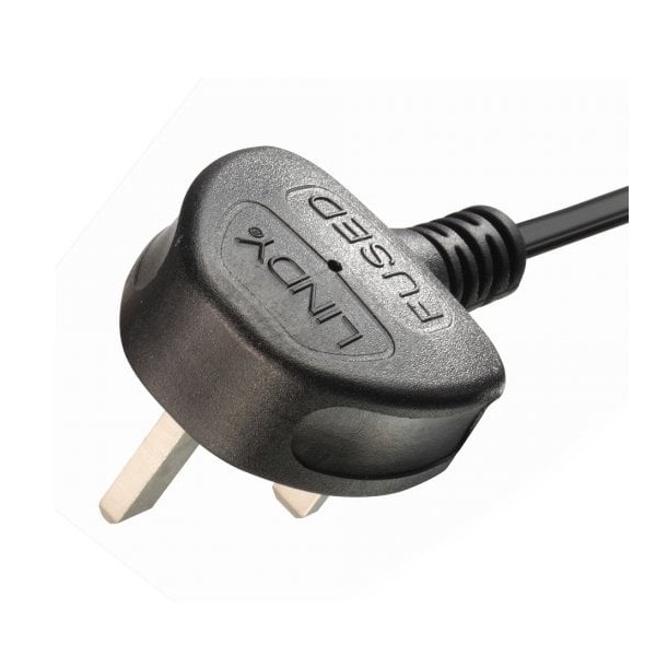 2.5M Uk 3 Pin Plug To Iec 2 X