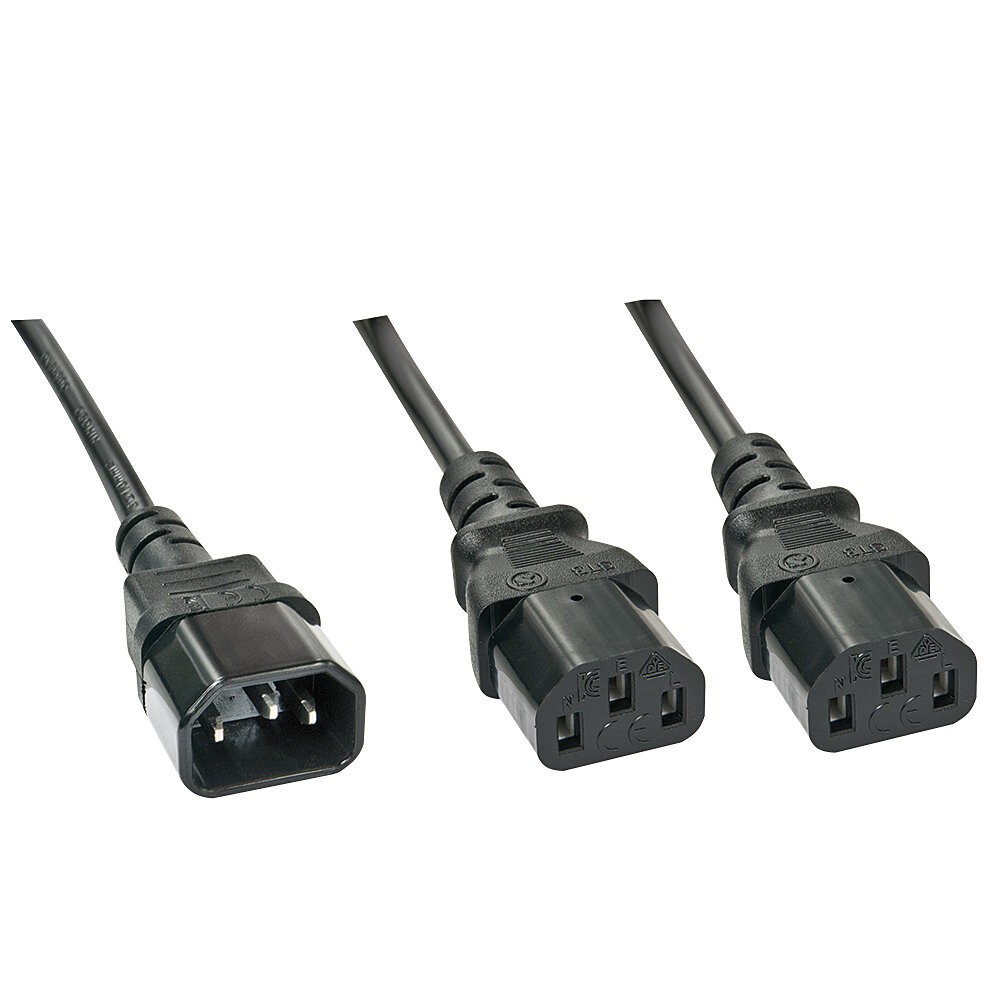 1M C14 To 2 X Iec C13 1M C14 To 2 X Iec C13