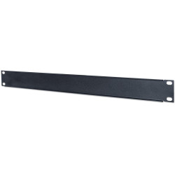 19" Blank Panel, 1U, Black