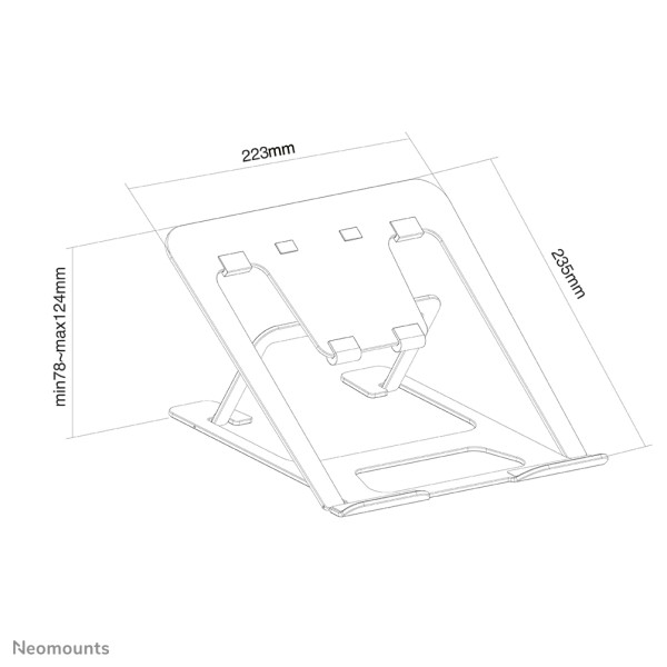 Nsls085Black Foldable Laptop