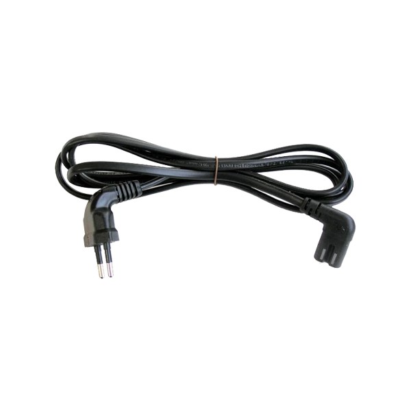 Power cord, 2pin, Angled,