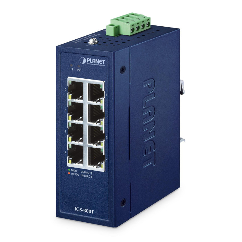 IP30 Compact size 8-Port