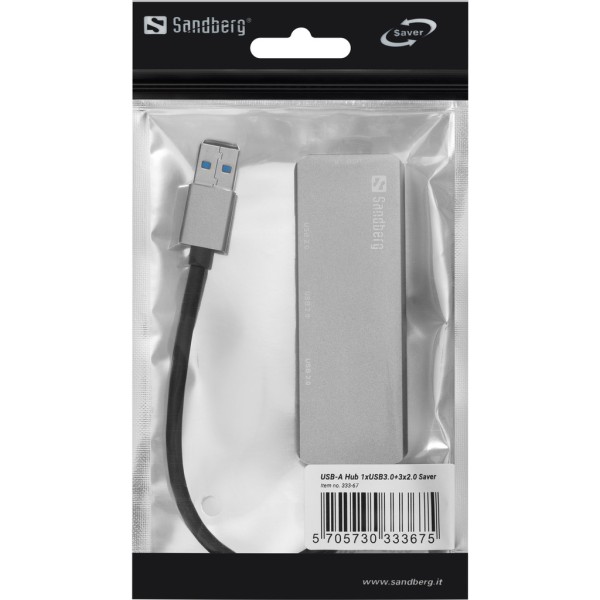 USB-A Hub 1xUSB3.0+3x2.0 SAVER