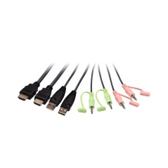 2-Port USB 4K HDMI Cable KVM
