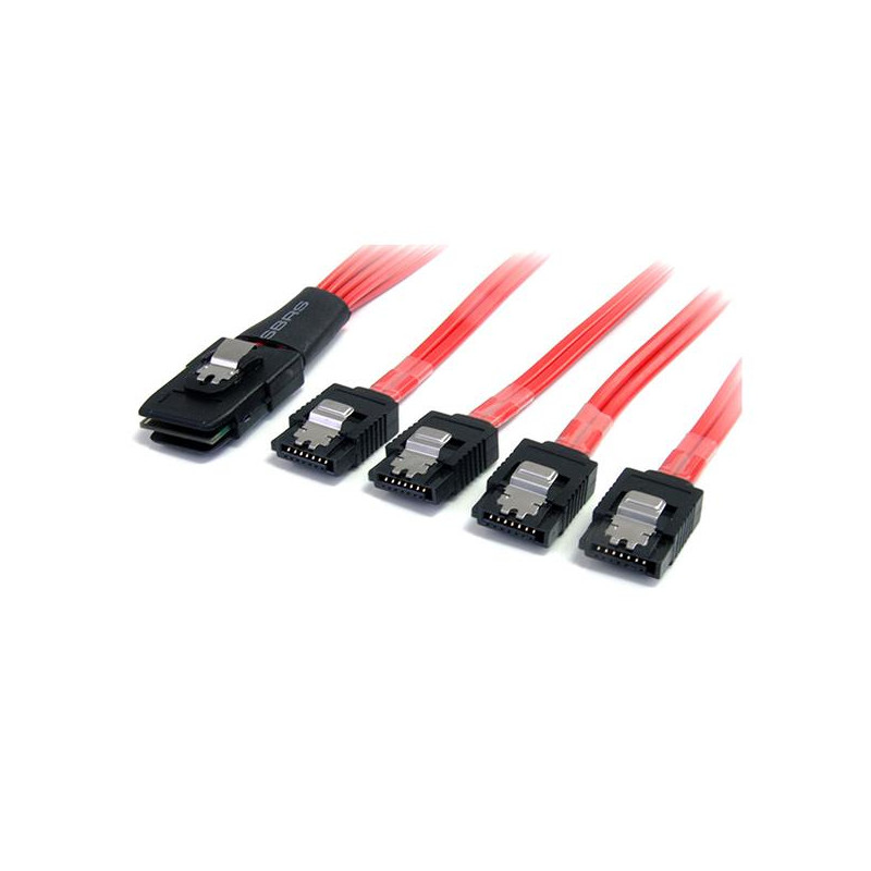 SAS Cable SFF-8087 to 4x Latching SATA