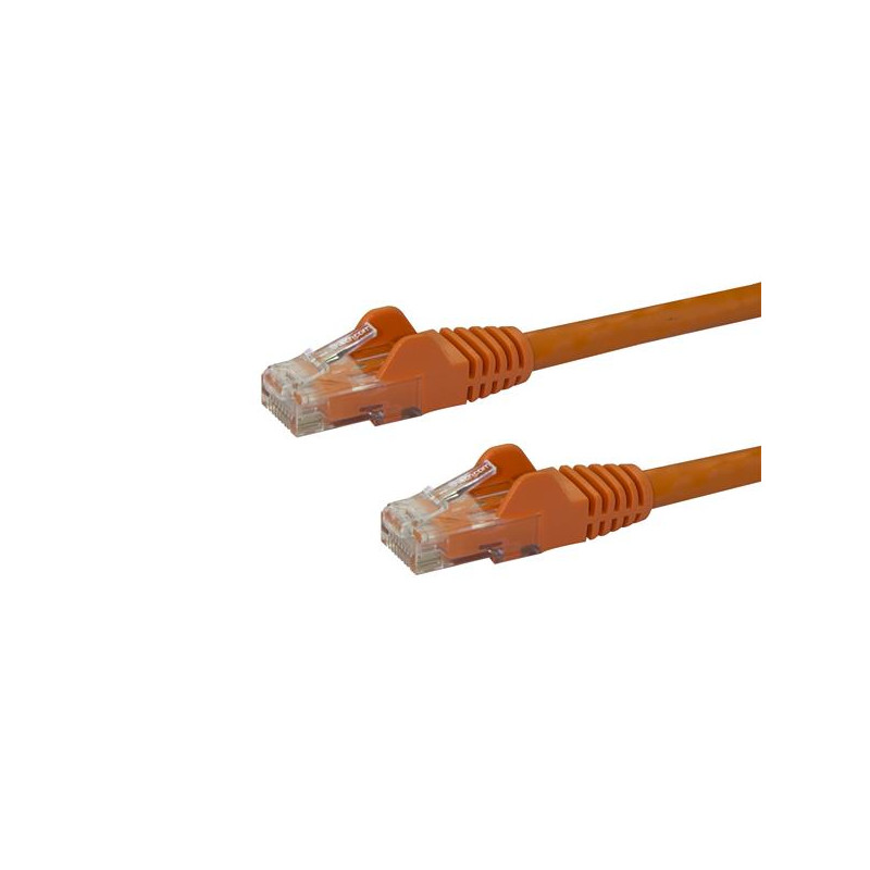 10m Orange Snagless UTP Cat6 Patch Cable