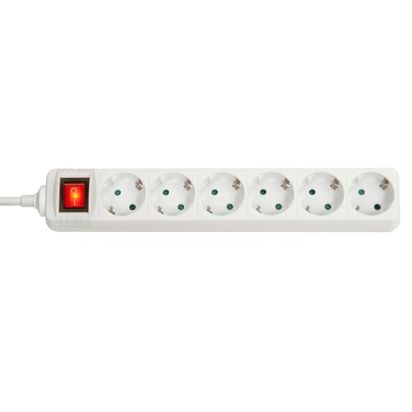 6-Way Schuko Mains Power