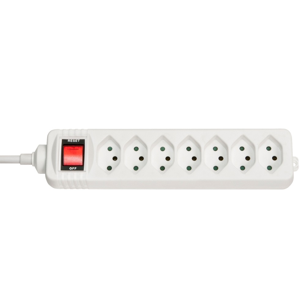 7-Way Swiss 3-Pin Mains Power 7-Way Swiss 3-Pin Mains Power