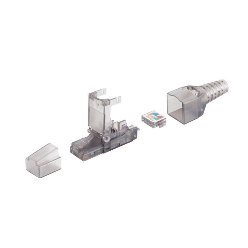 Tool-free RJ45 CAT6A connector