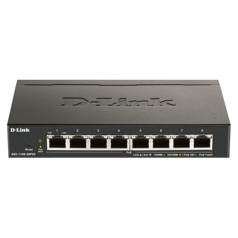 8-Port Layer2 PoE Smart Gigabit Switch8x