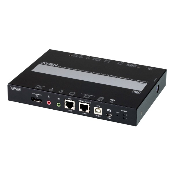 1-Port 4K DisplayPort KVM