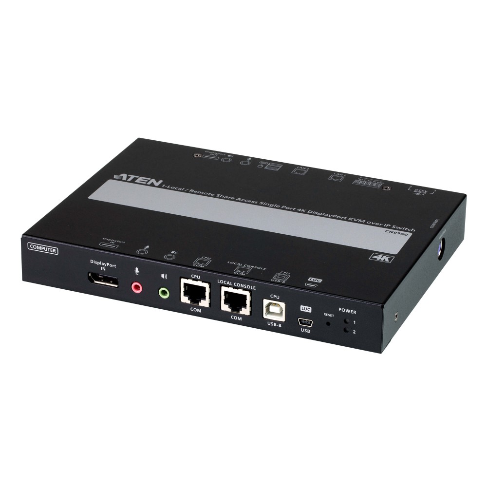 1-Port 4K DisplayPort KVM 1-Port 4K DisplayPort KVM