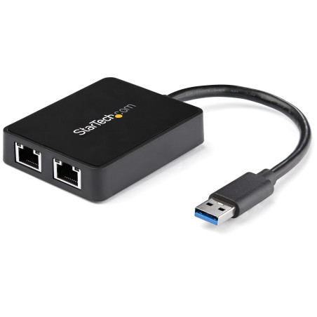 USB 3 Dual Port Gigabit Ethernet Adapter