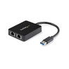 USB 3 Dual Port Gigabit Ethernet Adapter