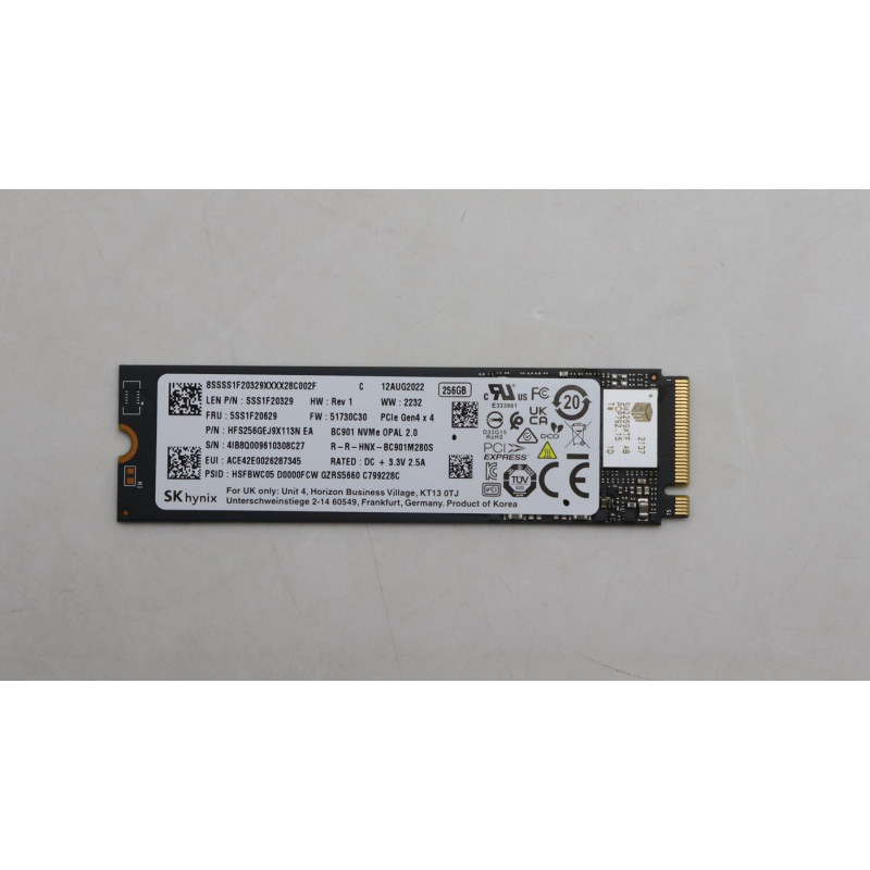 256GB M.2 2280 PCIe 4.0 x4 SSD