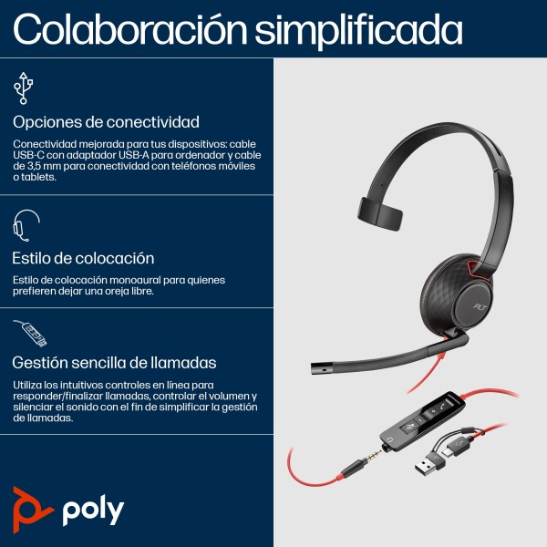 Blackwire 5210 Monaural USB-C