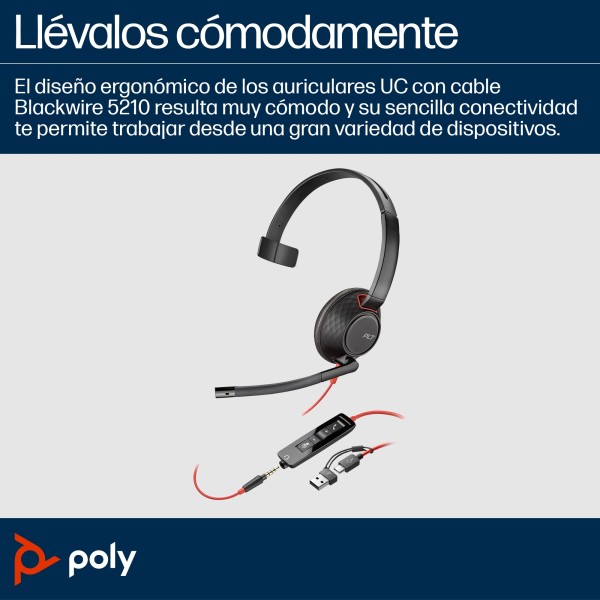 Blackwire 5210 Monaural USB-C