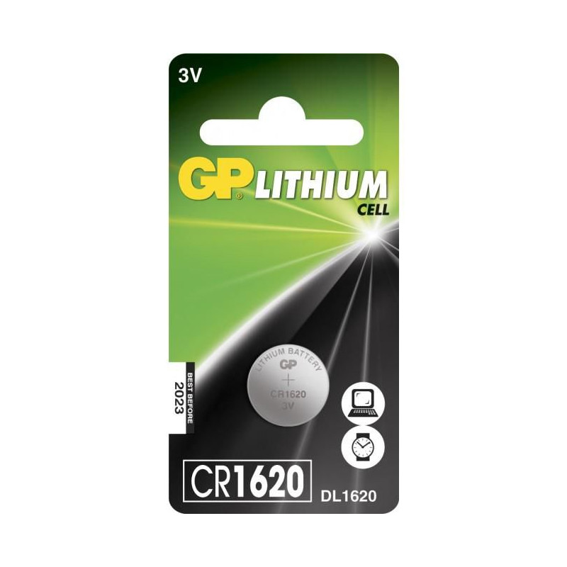 Lithium Coin CR1620 1's PET