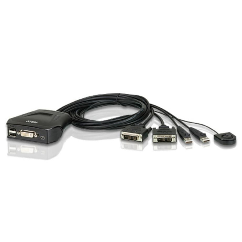 CS22D 2-Port Cable KVM Switch