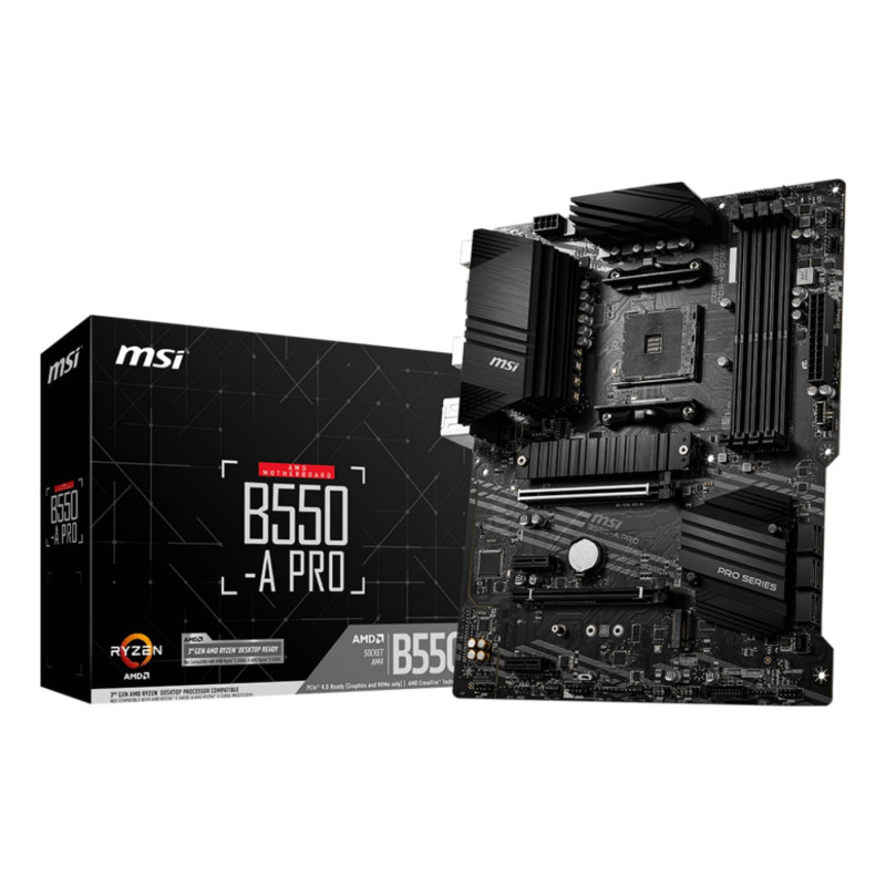 MSI B550-A PRO placa base AMD B550 Zócalo AM4 ATX | APLIUM