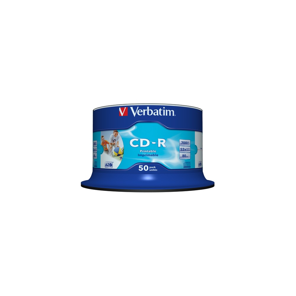 Wide Printable, 52X 700MB Wide Printable, 52X 700MB