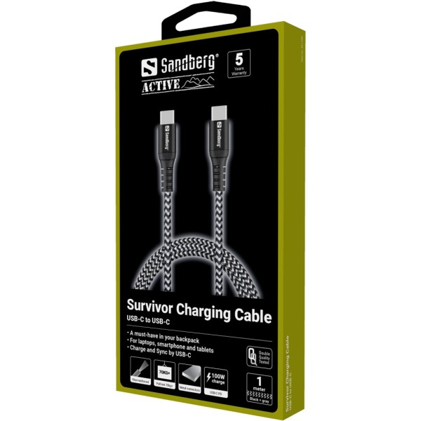Survivor USB-C- USB-C Cable 1M