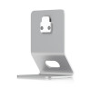 Sleek, metal table stand for