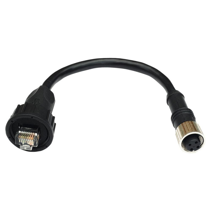 M12 - RJ45, 0.1m networking