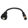 M12 - RJ45, 0.1m networking