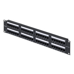 48-Port 2U Rackmount Cat6 Patch Panel