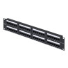 48-Port 2U Rackmount Cat6 Patch Panel