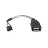6" USB A to USB 4 Pin Header Cable