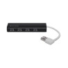 USB 2.0 HUB 1:4 SLIM Pass BLK