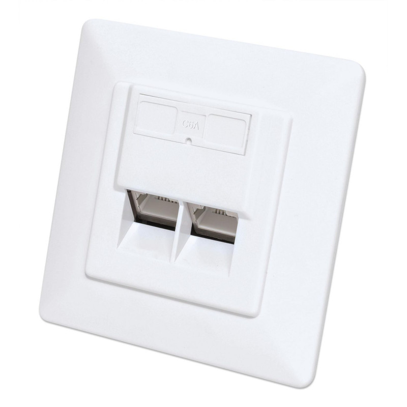 Socket-Outlet 2 X Rj-45 White
