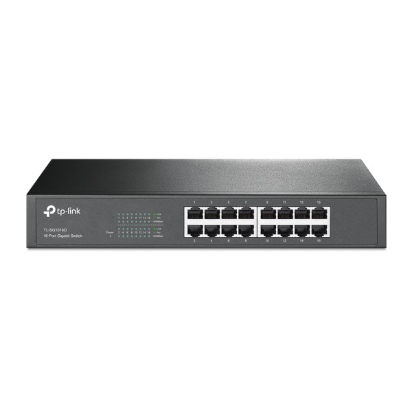 16-Port Gigab. ECO-Switch 19"