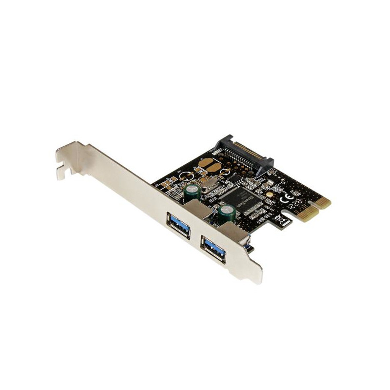 2 Port PCIe USB 3.0 Card w/SATA Power