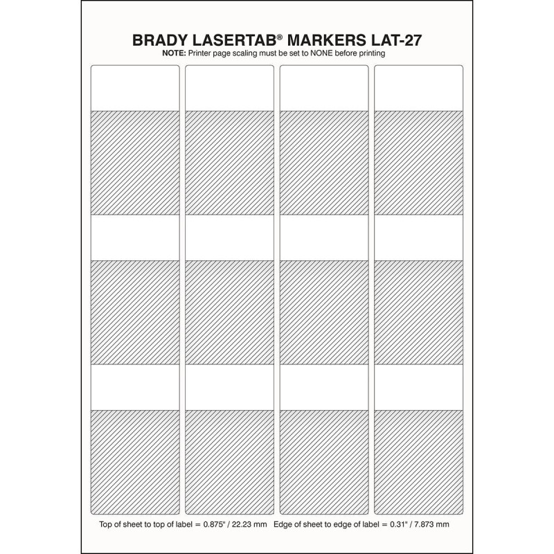 LaserTab Laser Printable