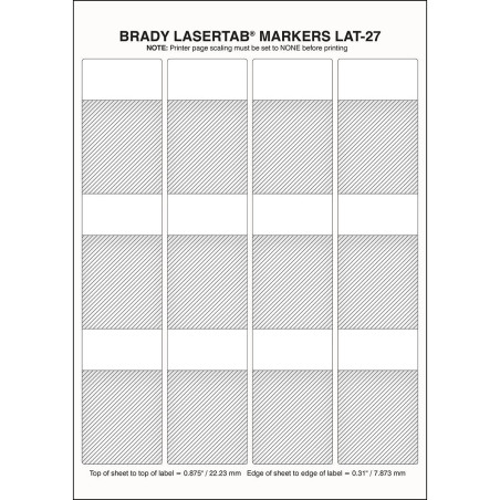 LaserTab Laser Printable