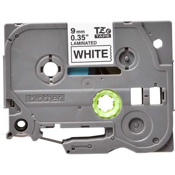 P-Touch Black on White 9mm