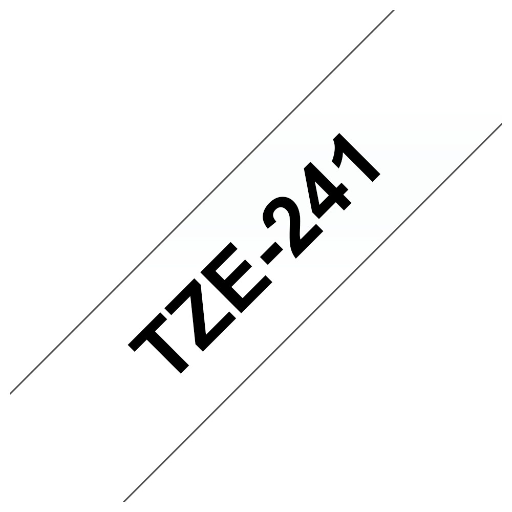 Tape Black on White 18mm Tape Black on White 18mm