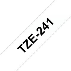 Tape Black on White 18mm